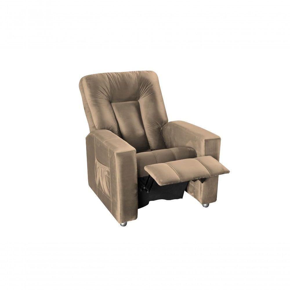 Poltrona Do Papai Reclinável Pallas Mx5 - Marrom Claro - 4