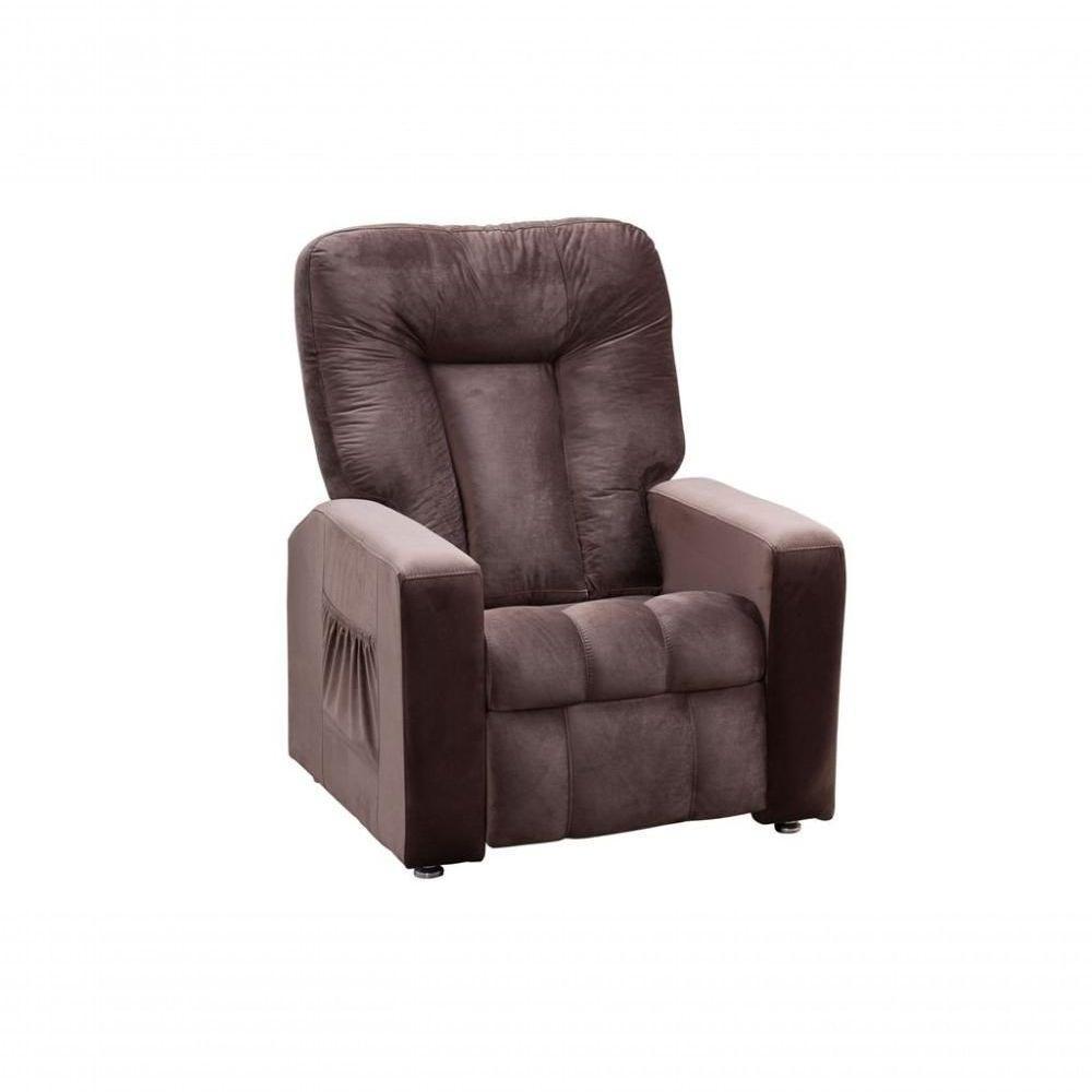 Poltrona Do Papai Reclinável Pallas Mx5 - Veludo Marrom - 1