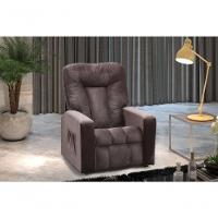 Poltrona Do Papai Reclinável Pallas Mx5 - Veludo Marrom - 2