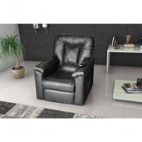 Poltrona Do Papai Reclinável - Preto Corino