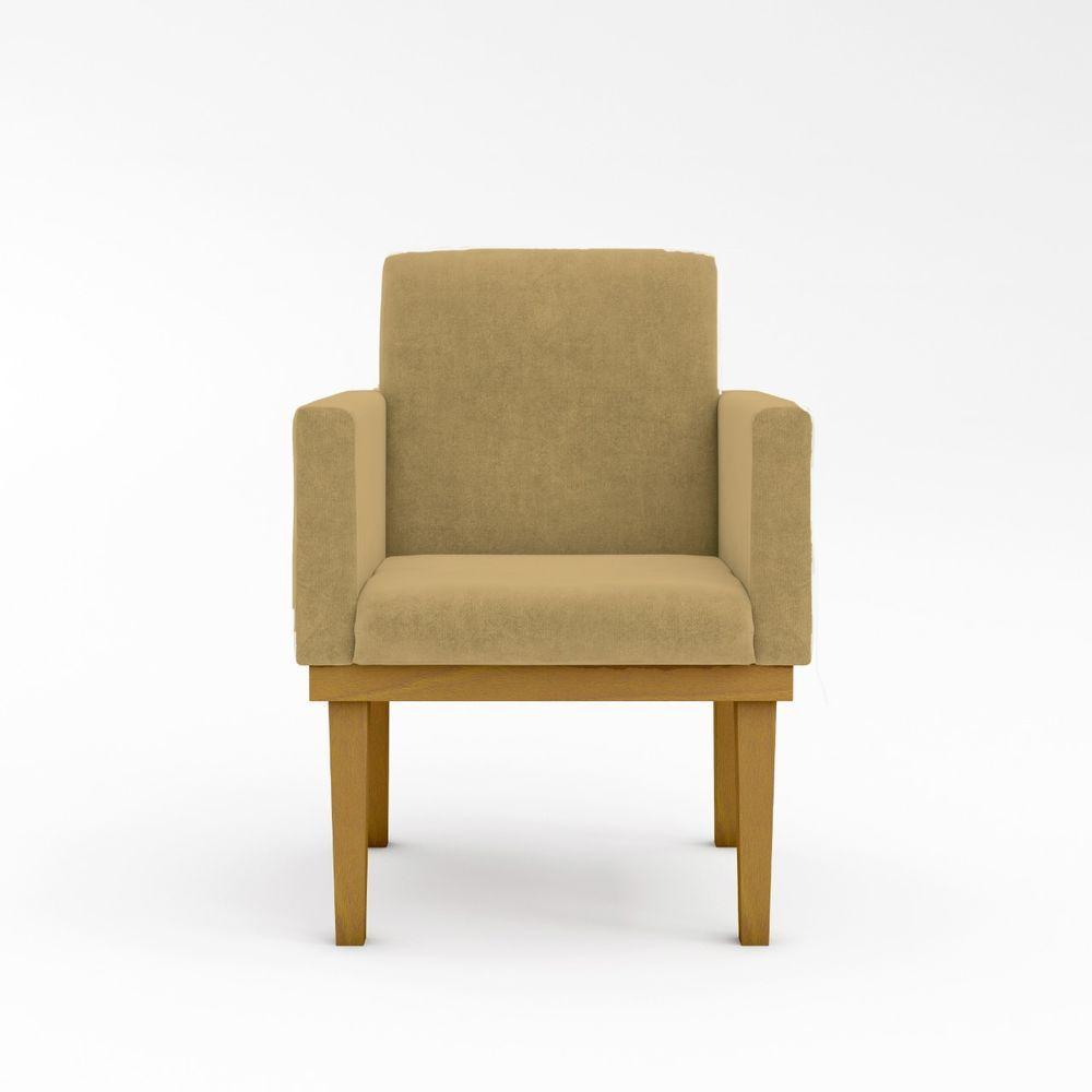 Poltrona Reforçada Para Apartamento Sala Quarto capuccino - 4