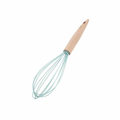 Batedor De Ovos Em Madeira Com Silicone 30cm Water Blue Oxford