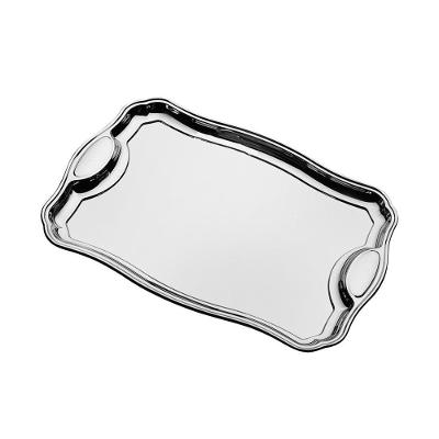 Bandeja Tramontina Retangular Em Inox Com Alças 42 X 29 Cm