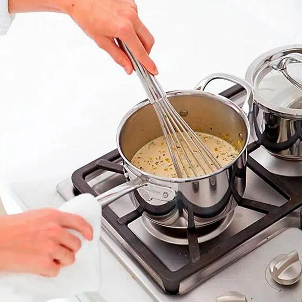 Batedor Fouet Manual Misturador Ovos Clara Em Neve Aço Inox - 3