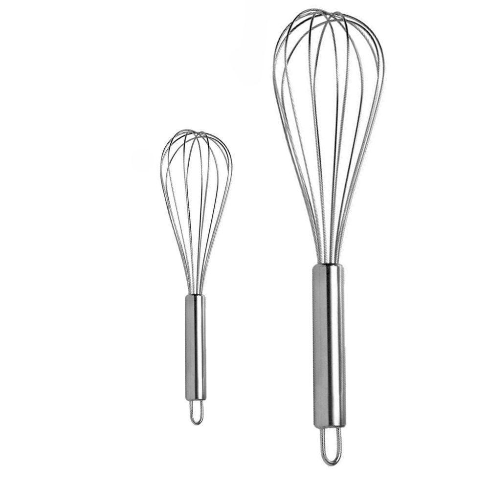 Batedor Fouet Manual Misturador Ovos Clara Em Neve Aço Inox - 5
