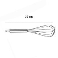 Batedor Fouet Manual Misturador Ovos Clara Em Neve Aço Inox - 7