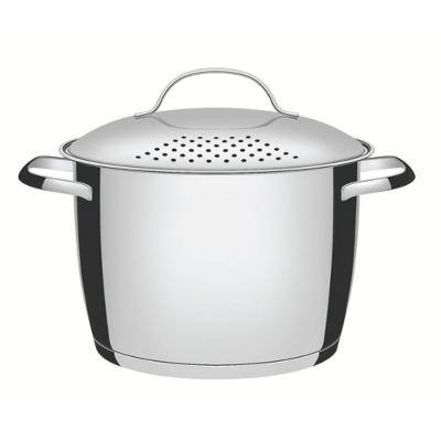 Espagueteira Allegra 22 Cm 5,5 L Em Aço Inox Fundo Triplo
