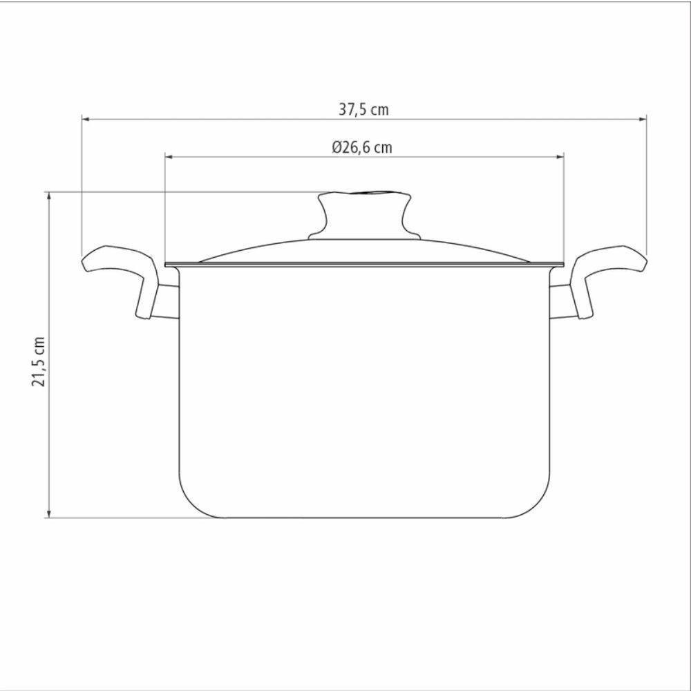 Espagueteira Paris Em Alumínio 24 Cm 7,3 L Com Revestimento - 3