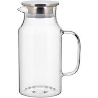 Jarra 23X16X16Cm 1,5L Borosilicato Transp Tampa Inox - 1
