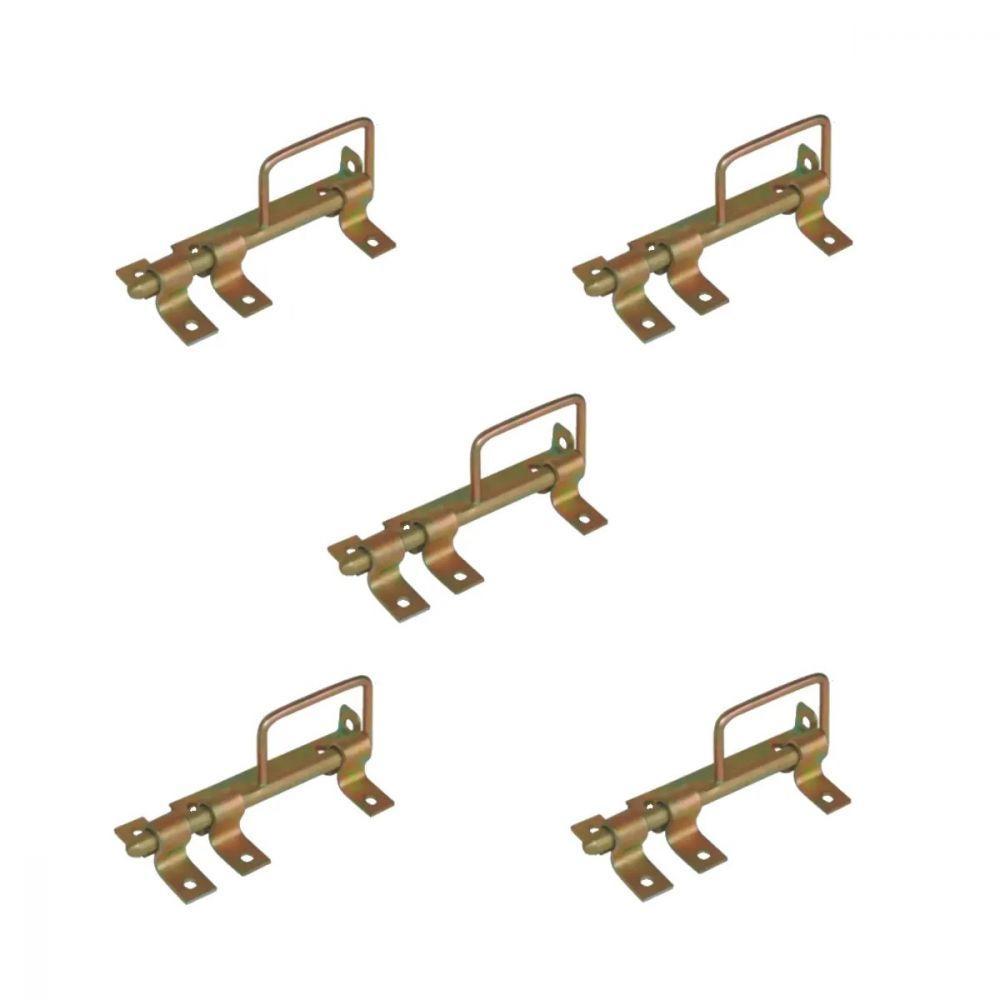 Kit 5 Trincos Com Alça Portão Porteira Aço Bicromado 180Mm - 1