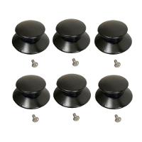 Kit 6 Pegador Puxador Panela Tampa Vidro E Ferro E Parafuso - 1