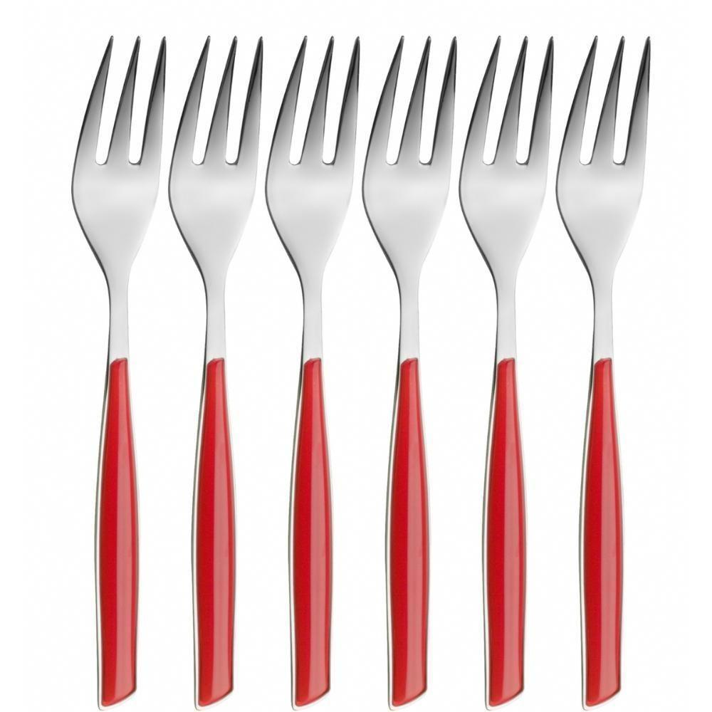 Kit 3 Peças Queijo Faca Espátula Petisco Vermelho Bugatti - 5