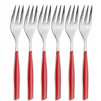 Kit 3 Peças Queijo Faca Espátula Petisco Vermelho Bugatti - 7