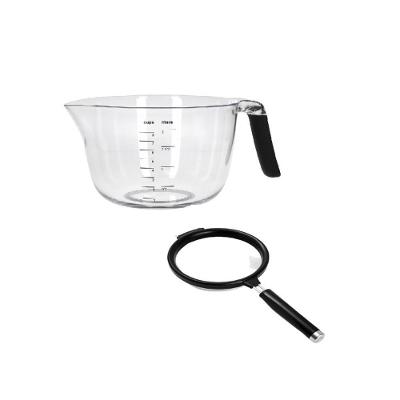 Kit Jarra Medidora 2l E Peneira Aço Inox Preto Kitchenaid