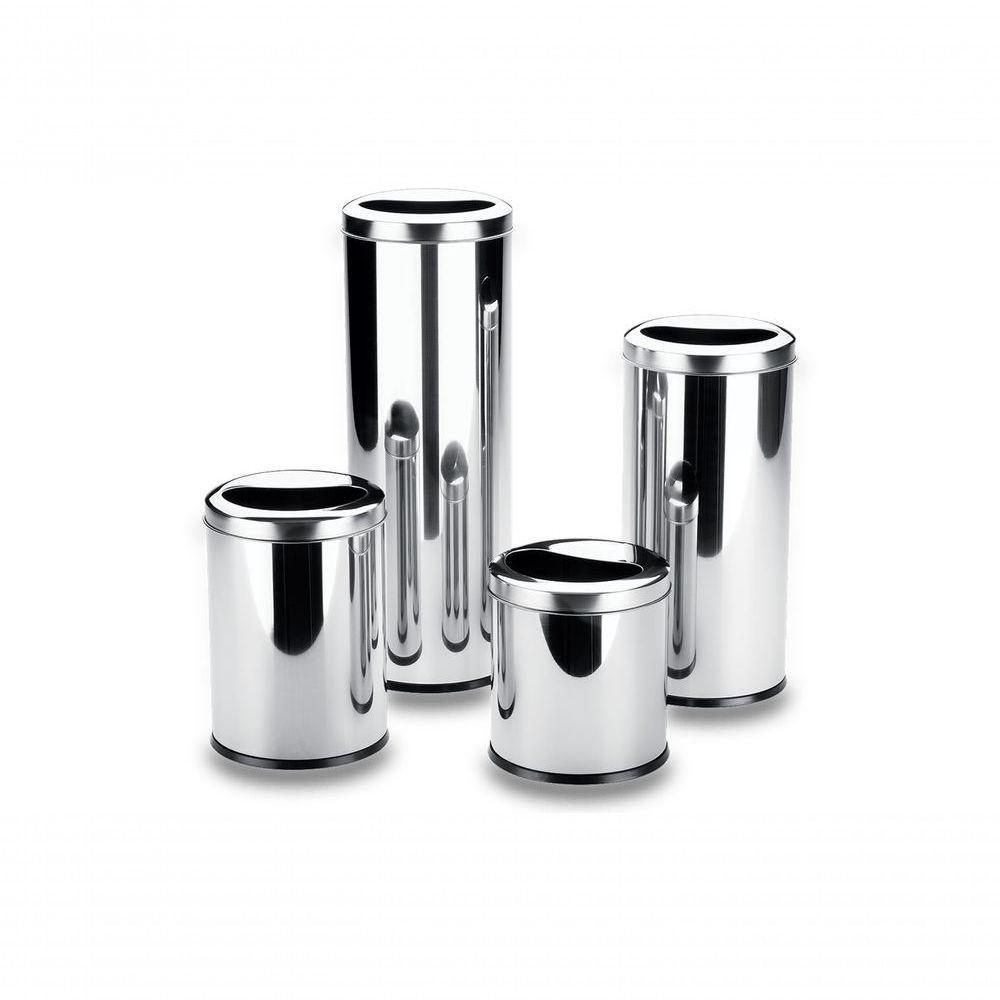 Lixeira 1/2 Lua 12 Litros - Decorline Lixeiras ø 20 X 44 Cm - Brinox - 2