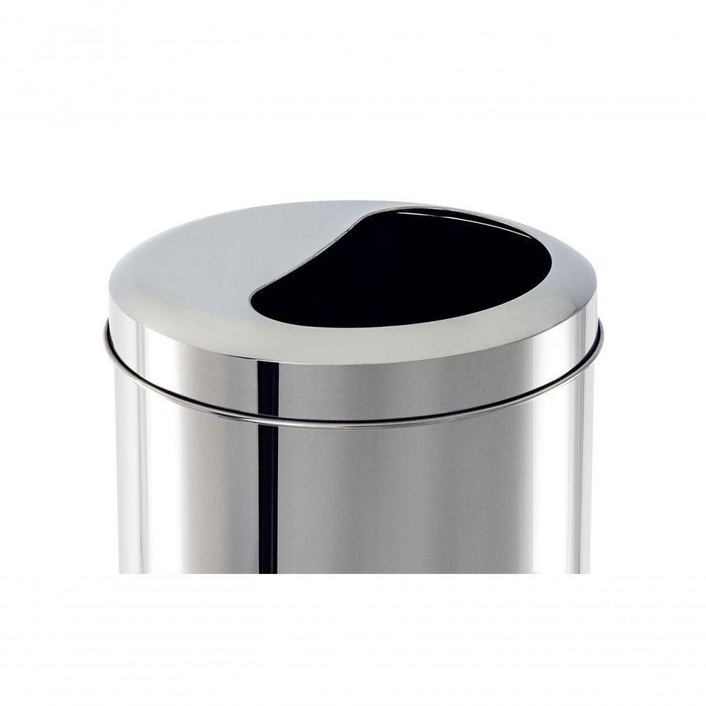 Lixeira 1/2 Lua 12 Litros - Decorline Lixeiras ø 20 X 44 Cm - Brinox - 3