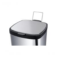 Lixeira Inox Pedal E Balde Frame 12l Brinox 33,9x26,1x40,3cm - 5