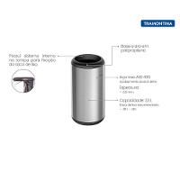 Lixeira Inox Tramontina Portofino Aro E Base 23L - 3