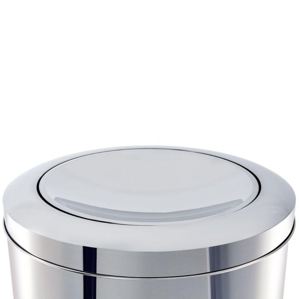 Lixeira Inox Tampa Basculante 3,2 L Brinox ø 15,5 X 17 Cm - 3