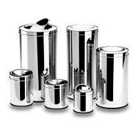 Lixeira Inox Tampa Basculante 3,2 L Brinox ø 15,5 X 17 Cm - 2