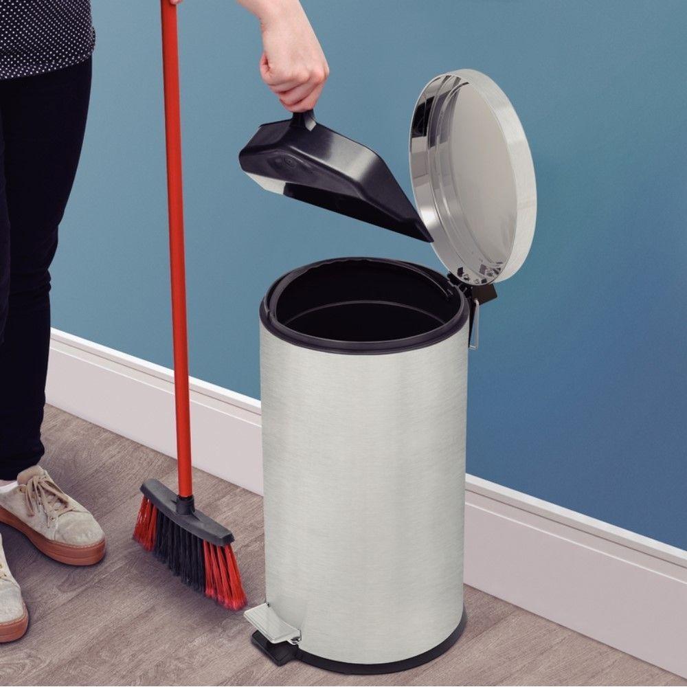 Lixeira Inox Com 20L Acabamento E Balde Interno Removível Tr - 2