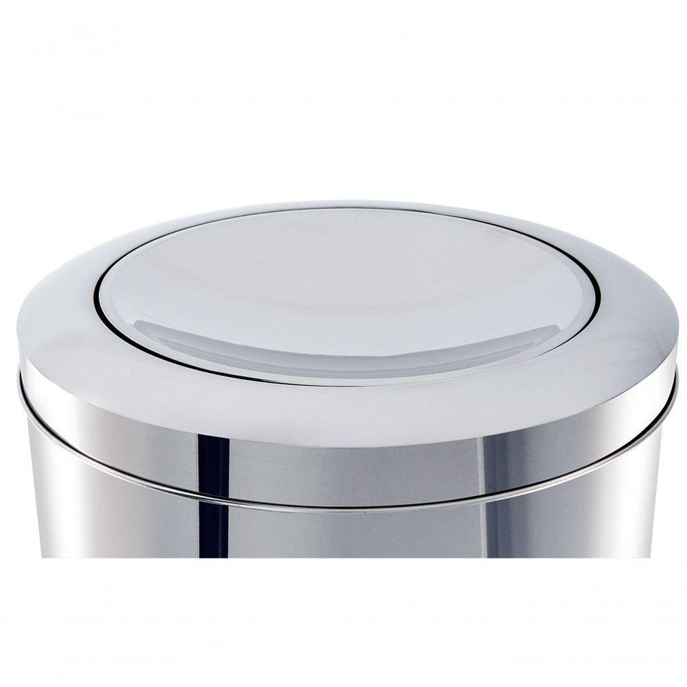 Lixeira Inox Tampa Basculante 64l Decorline 35x70cm - 4