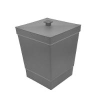 Lixeira Para Banheiro De Plástico Com Tampa - Stolf Cinza - 1