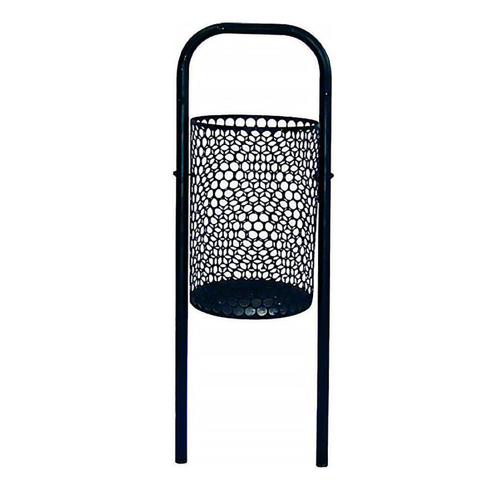 Lixeira Para Pátios E Parques Redonda Em Tela De Moeda - 1