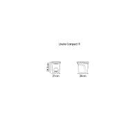 Lixeira Tramontina 7 Litros Compact Em Polipropileno Cinza - 3