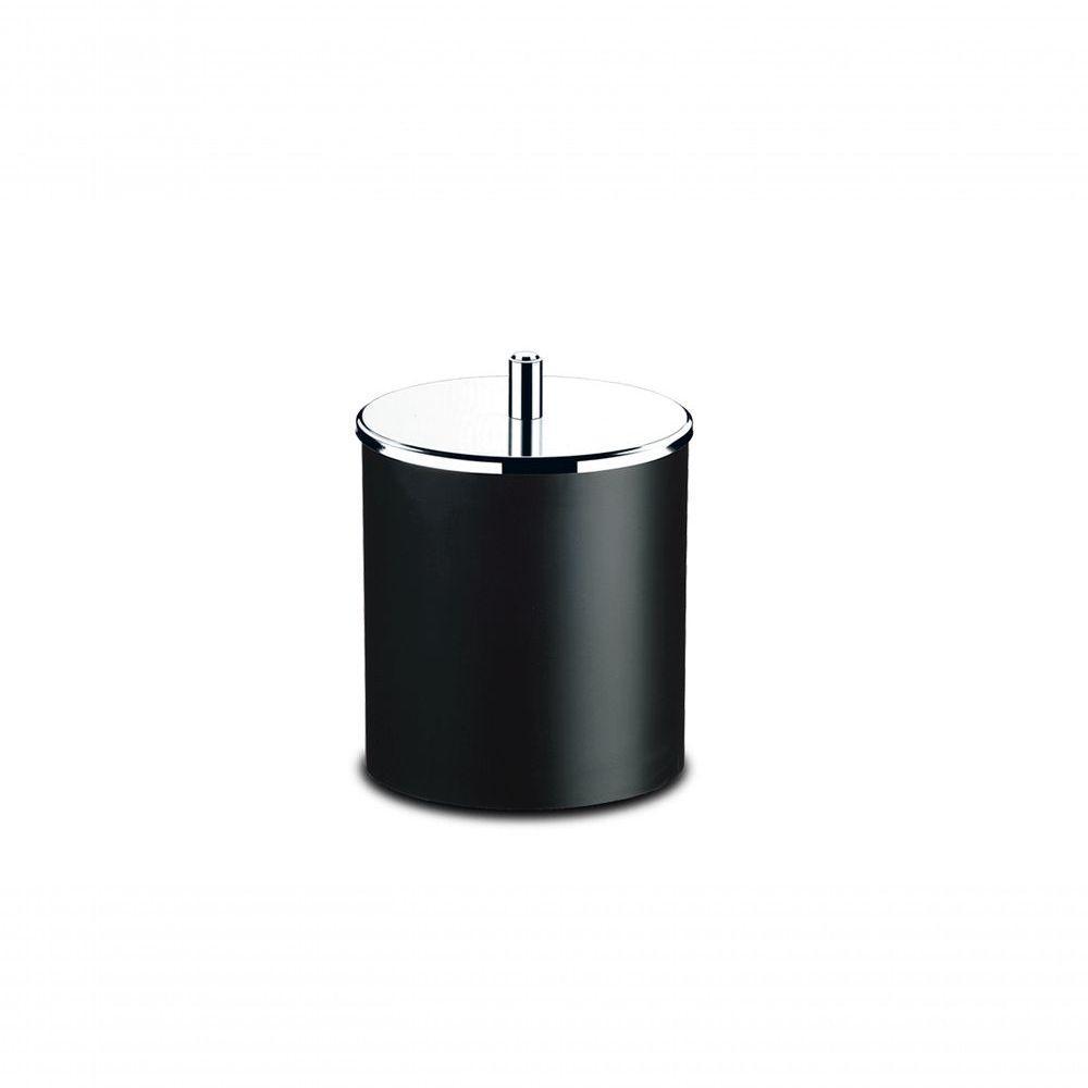 Lixeira Pp Tampa Inox ø 18,5 X 23 Cm Preto Brinox - 1