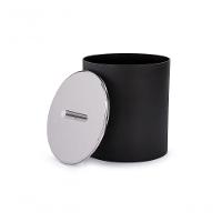 Lixeira Pp Tampa Inox ø 18,5 X 23 Cm Preto Brinox - 3