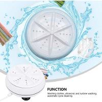 Mini Máquina De Lavar Roupa Cucudy, Portátil, Turbina Arruela Ajustável, Cabo Usb - 7