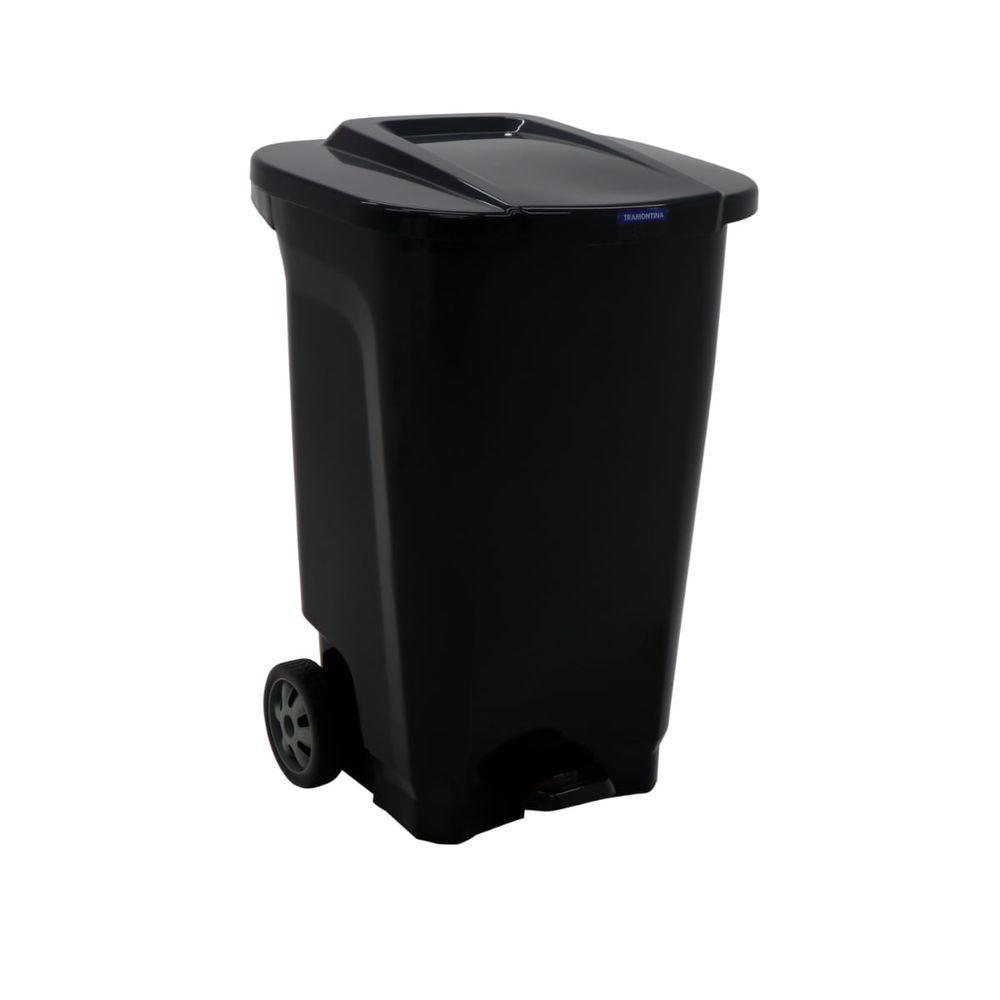 Lixeira Tramontina T-force Em Polipropileno Preto 100 L - 1