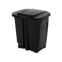 Lixeira Tramontina T-force Em Polipropileno Preto 25 Litros