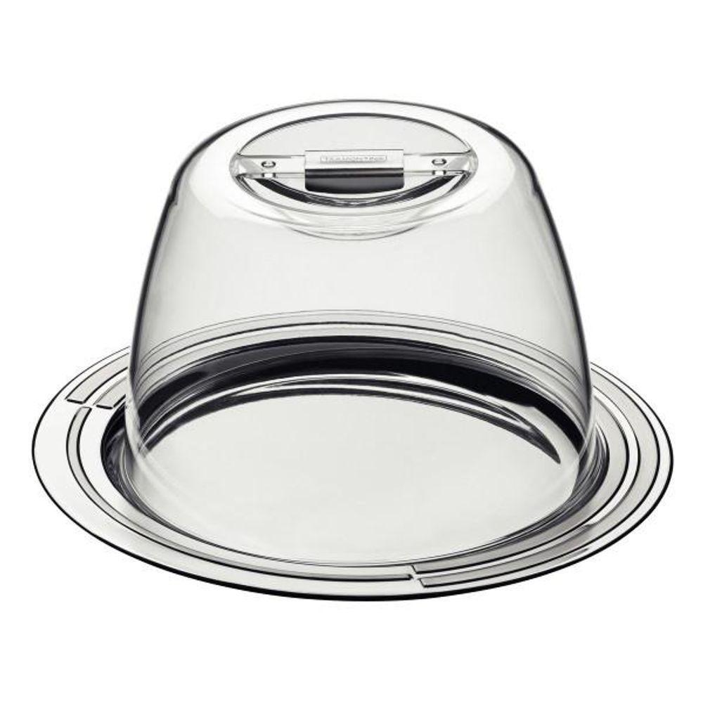 Porta-Queijo Tramontina Ciclo Em Aço Inox 20 Cm 2 Peças - 1