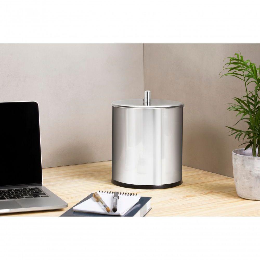Lixeira Inox Tampa 5,4litros Decorlinelixeiras ø 18,5x23cm - 5