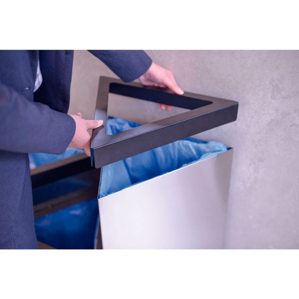 Lixeira Tramontina Terni 50 Litros Em Aço Inox Scotch Brite - 6