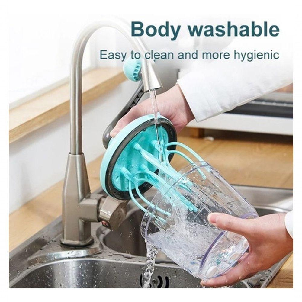 Misturador Manual Multifuncional Ovo Batedor Cozinha Creme - 6