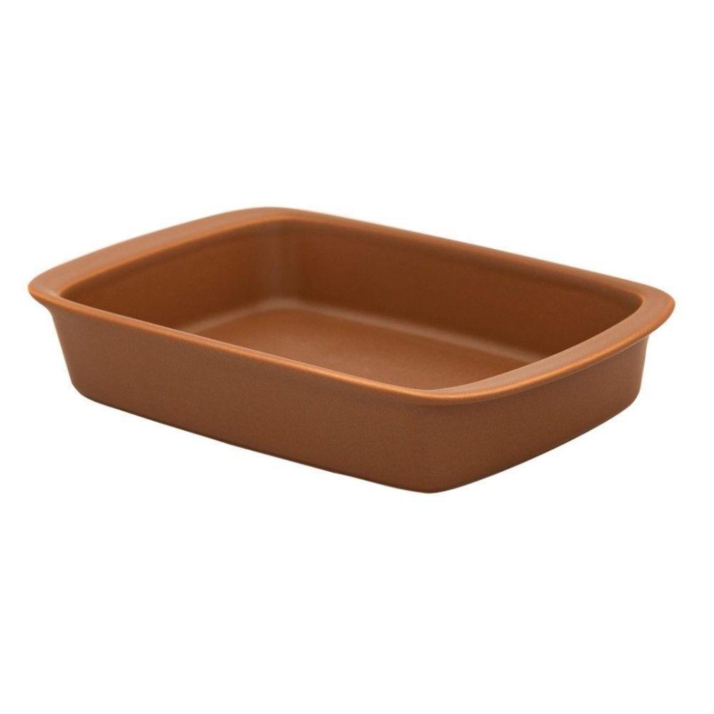 Refratária De Porcelana Média 2 L Marrom Tango Oxford - 1