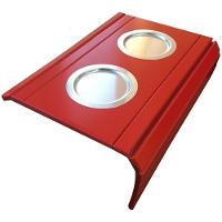 Bandeja Esteira Para Braço de Sofá Alumínio Vermelho - 3