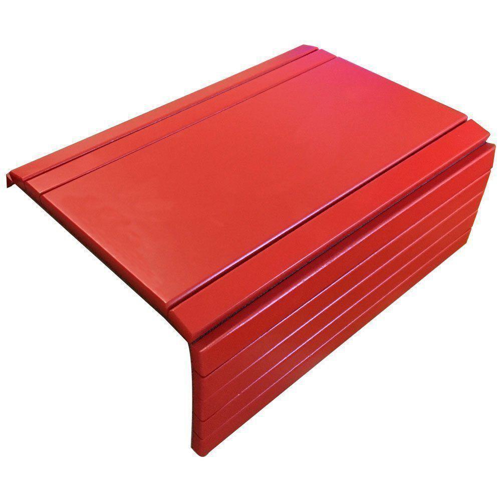 Bandeja Esteira Para Braço de Sofá Porta Copo Reto Vermelho - 4