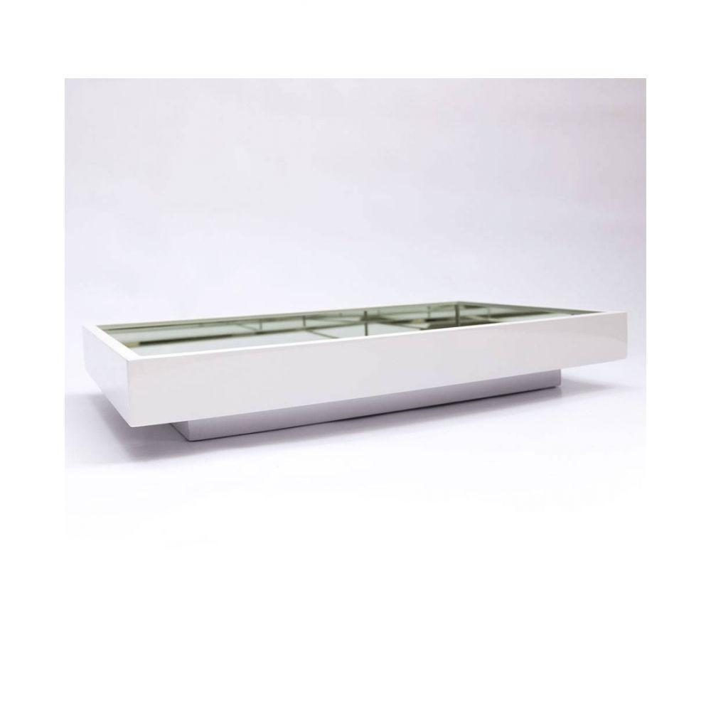 Bandeja Espelhada Laqueada Flutuante Branca TNA Decor - 4