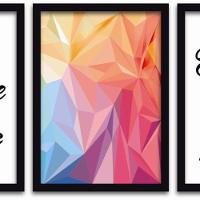 Conjunto Quadros Decorativos 3 peças MDF 20x30 Frases 3 - 2