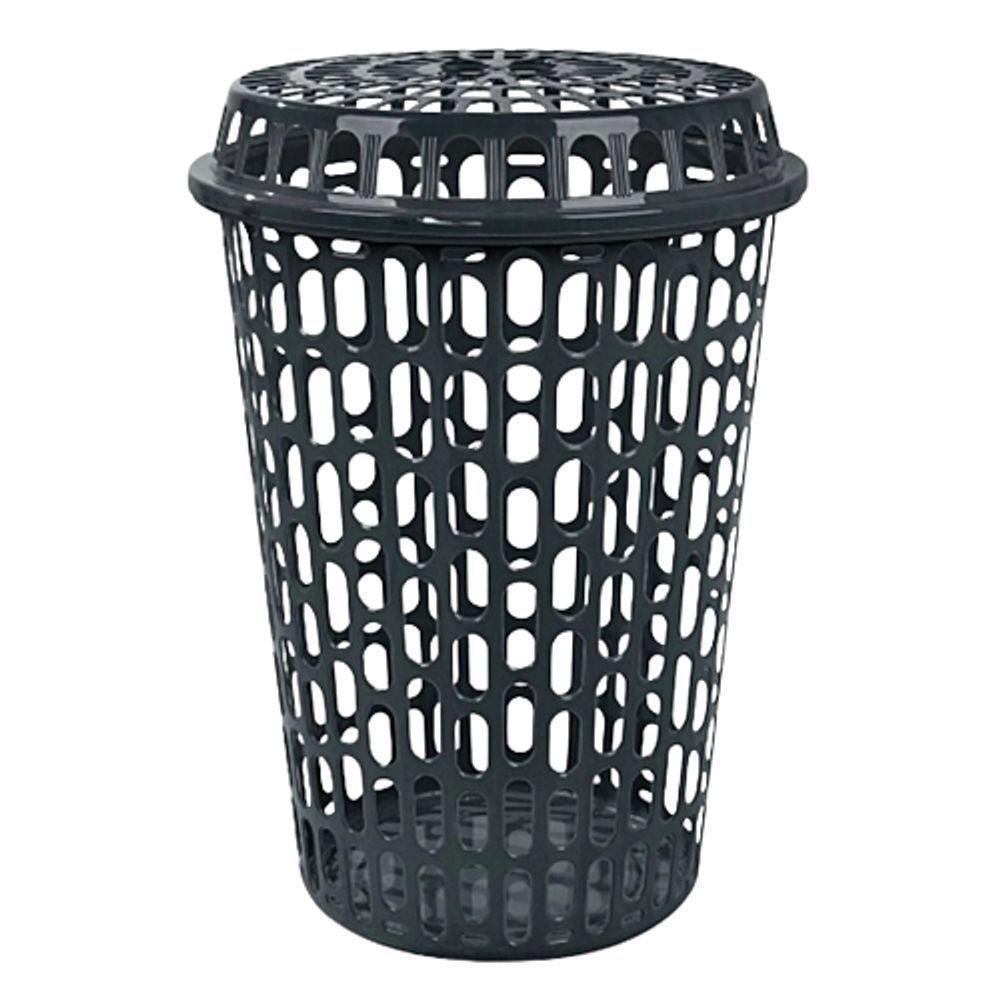 Cesto Telado Para Roupas Com Tampa 60L - 1