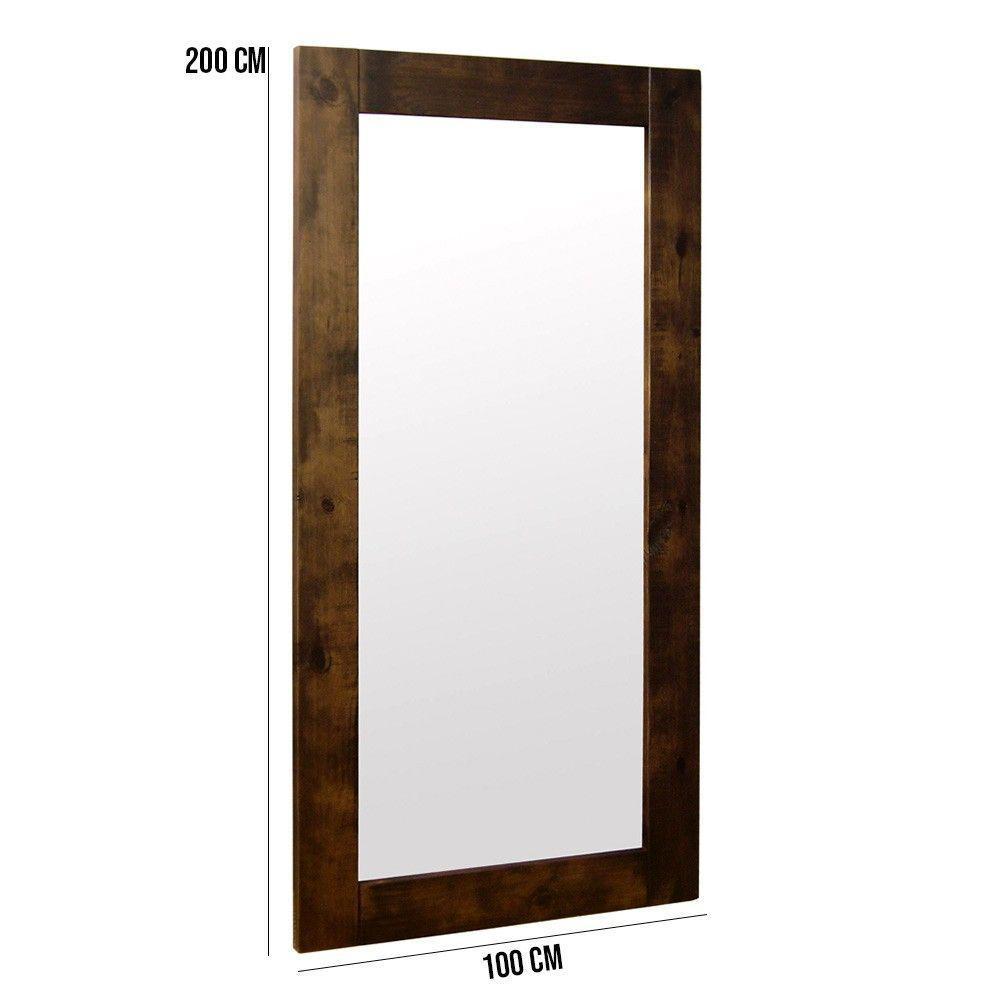 Espelho Retangular Decorativo Com Moldura 200x100 Canela - 2