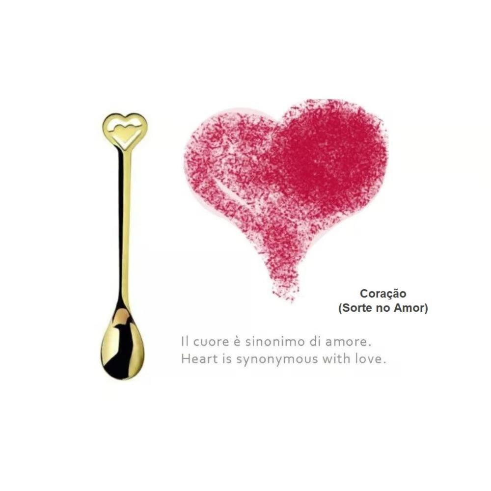 Conjunto 6 Colheres Café Chá Banhado Ouro 24kl Kiss Bugatti - 4