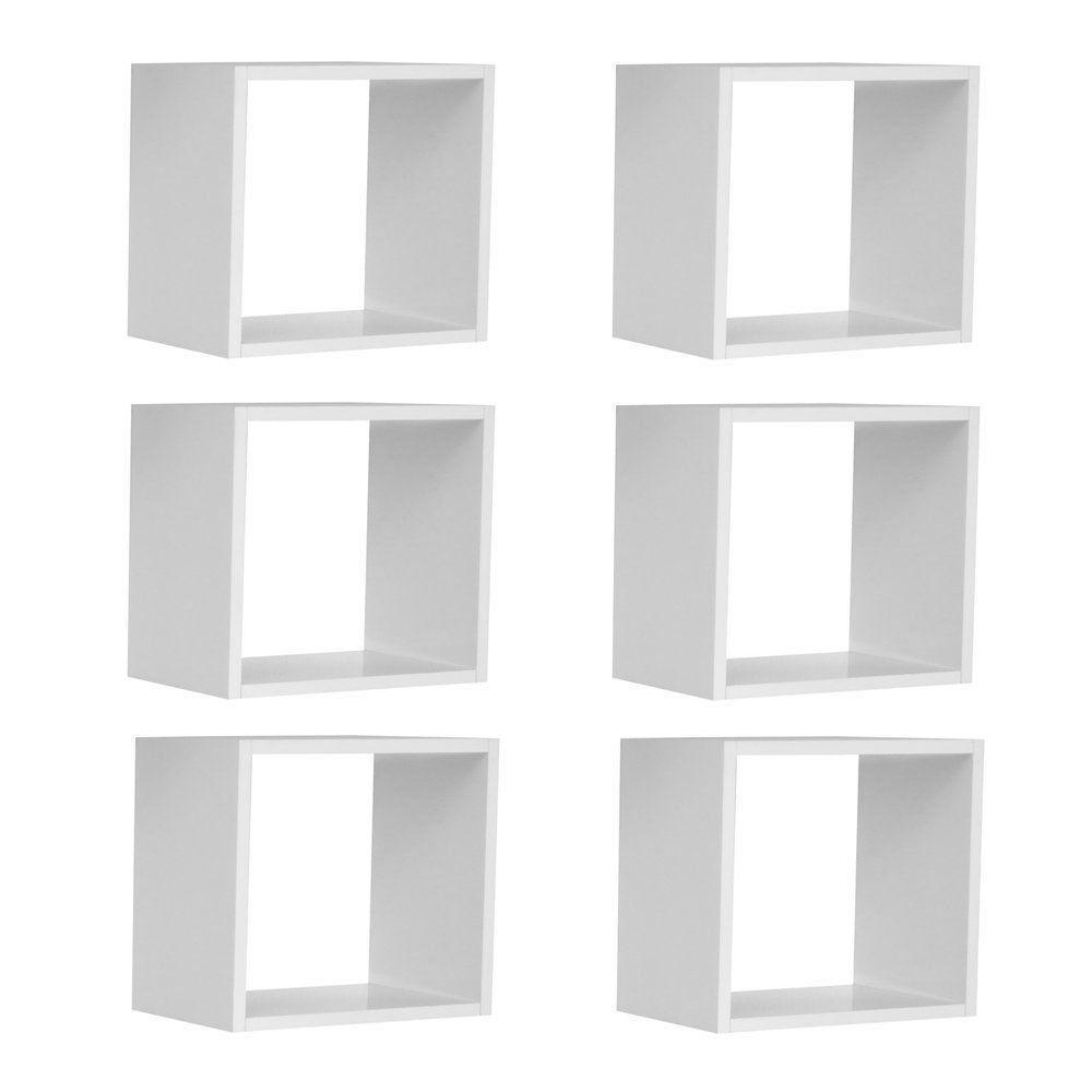 Kit 6 Nichos Organizador 33x30cm Branco AJL Móveis - 1