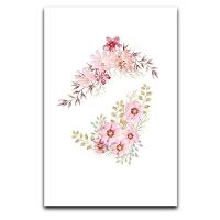 Kit Placas Quadros Decorativos 3 pçs 20x30 Flores Rosas - 8