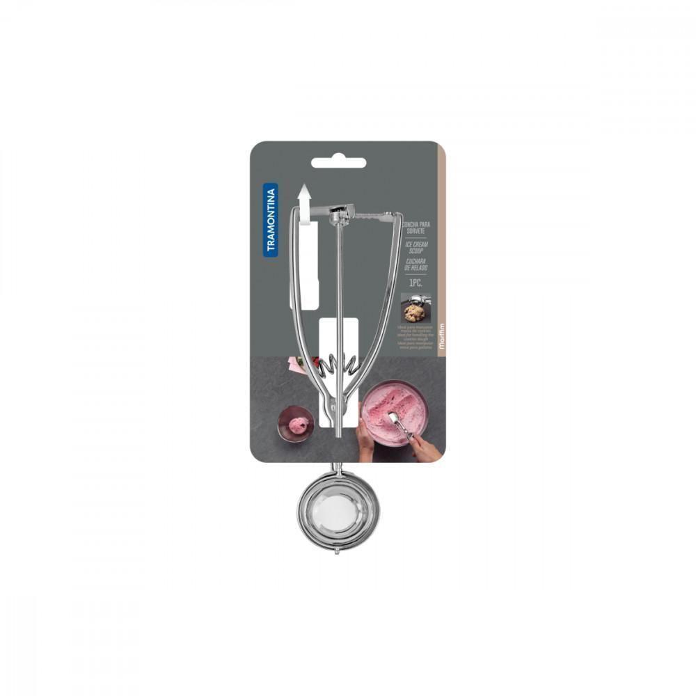 Colher para Sorvete Tramontina em Aço Inox com Extrator - 1