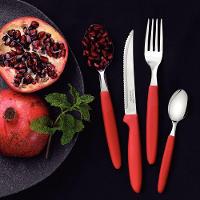 Conjunto Faqueiro 24 Peças Ipanema Lâmina Inox Cabo Vermelho - Tramontina 23399791 - 2